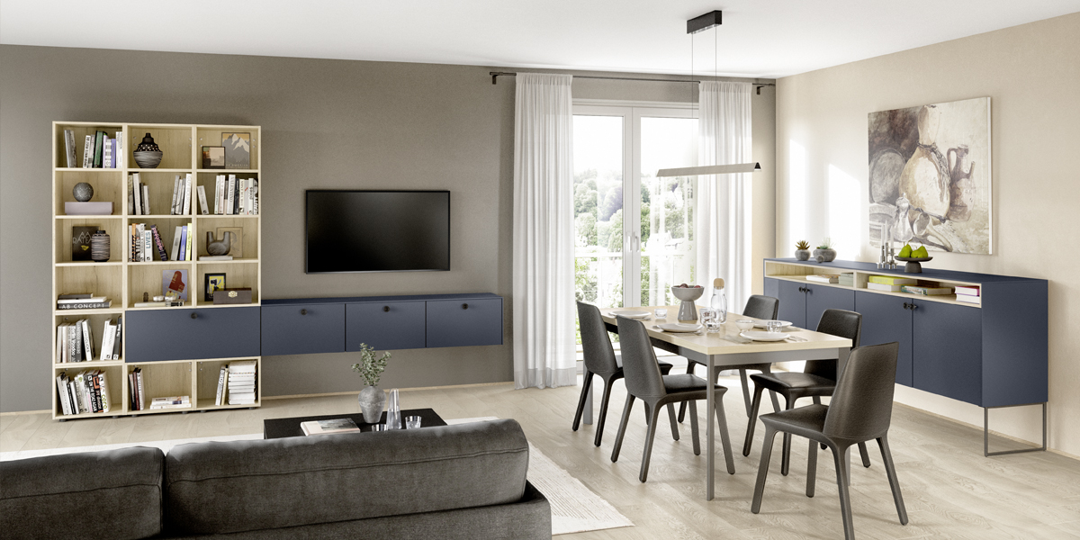 Individualiteit heeft veel gezichten. Daarom bieden onze inrichtingselementen ook talloze mogelijkheden om afzonderlijke kamers of complete woonomgevingen vorm te geven en te veranderen. Voor uw eigen persoonlijke thuis! 